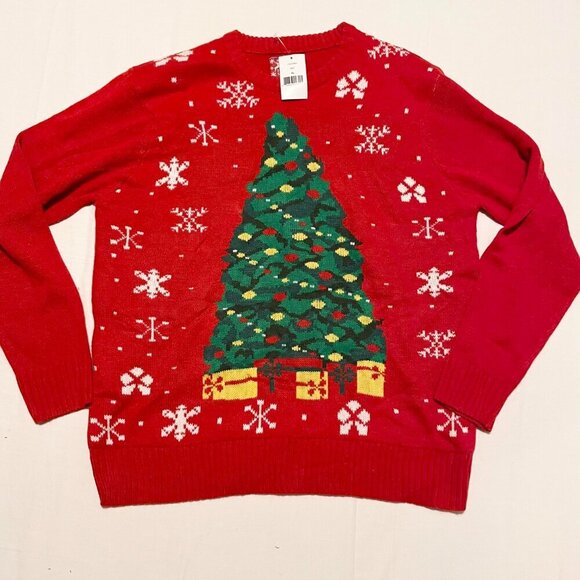 Jem Holiday Sweater Christmas Tree Womens Size XL - Picture 1 of 15